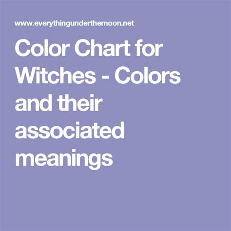 What is the witch color that defines me